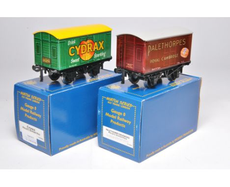 Ace Trains Horton Series O Gauge Model Railway issues comprising duo of advertising vans in the liveries of Cydrax and Paleth