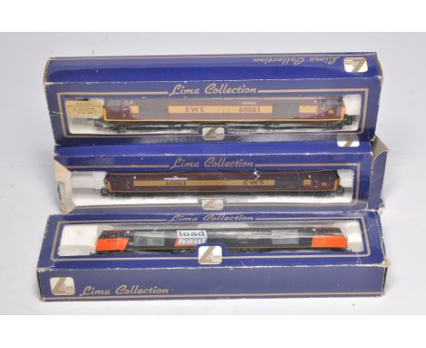 Lima Model Railway comprising trio of locomotives, to include, Bluebell Railway, DRS and Aluminium Transrail issues. All look