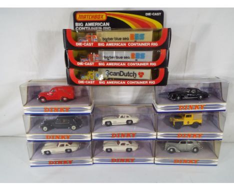 Diecast - 8 diecast model motor vehicles "Dinky" by Matchbox to include # DY22, # DY12, # DY12B, # DY15, # DY9B, # DY5B, all 