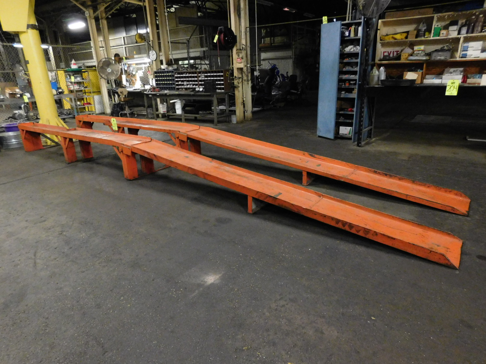 PAIR OF HEAVY DUTY TRUCK RAMPS, EA. RAMP IS 17" WIDE X 24' LONG AND