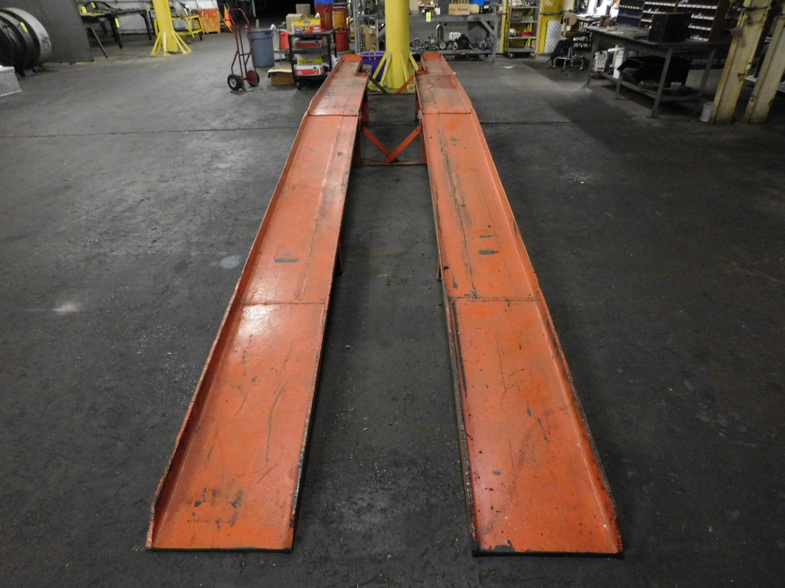 PAIR OF HEAVY DUTY TRUCK RAMPS, EA. RAMP IS 17" WIDE X 24' LONG AND