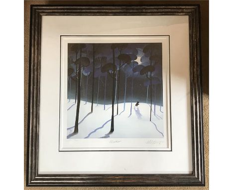 Mackenzie Thorpe, (born 1956) Winter, photo lithograph, 6/550 signed titled and numbered in pencil, 63cm wide x 66.5cm high i