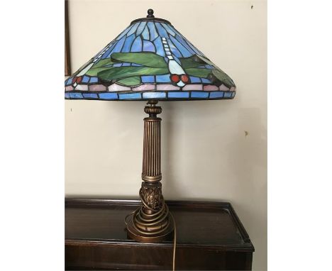 Tiffany style table lamp, approx 60cms h.