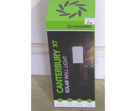 A single solar wall light - new