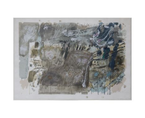 Mid 20th Century Israeli School Color Lithograph, Abstract. Signed (illegible, possibly Rosenberg) lower right, numbered A/P.