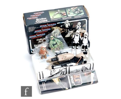 A Palitoy Star Wars Power of the Force Tri-Logo Endor Chase Complete Playpack, complete with inner packing tray, two baggies,