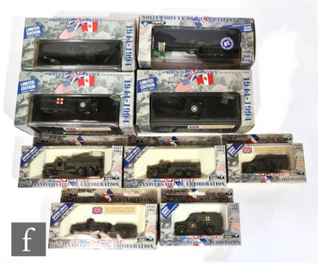 Nine Solido Limited Edition diecast models, all military vehicle related, to include 4494/54 Army Film and Photographic Unit 