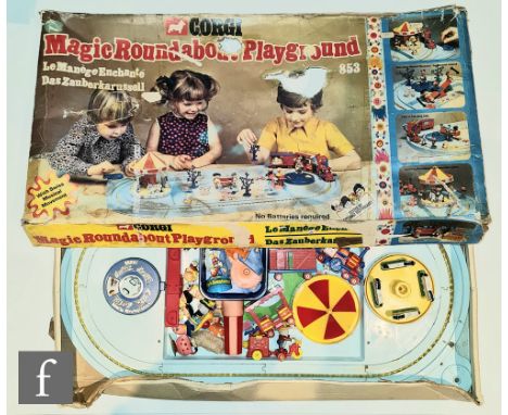 A Corgi 853 Magic Roundabout Playset, to include train, various figures and accessories, boxed, S/D. 