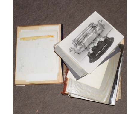 Vintage album containing various photographs of hallmarked silver and other artefacts  
