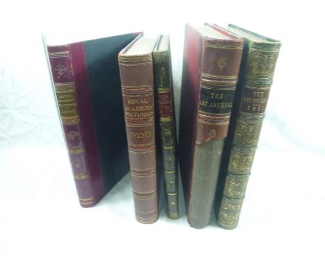 The Art Journal & Royal Academy Pictures.  5 illus. quarto vols. in leather bdgs. 1890-1910/13.