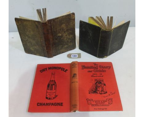 GOLDSMITH & CO.  The Hunting Diary. Illus. & adverts. Orig. red dec. cloth. 1931/1932; also 2 other vols.  (3).