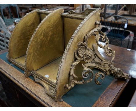 A Victorian giltwood and gesso mirrored corner wall bracket, width 74cm, depth 45cm, height 140cm**CONDITION REPORT**PLEASE N