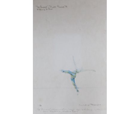 Nadine Baylis, limited edition print, 'The Tempest, Ballet Rambert 1979, 1st drawing for Ariel', signed in pencil, 84/250, ov
