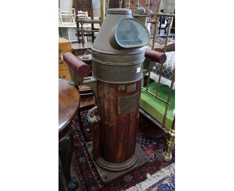 An early 20th century ship's binnacle compass by Riccardo Ferro Genova, height 136cm**CONDITION REPORT**PLEASE NOTE:- Prospec