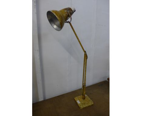 An Art Deco Herbert Terry &amp; Sons metal anglepoise desk lamp 