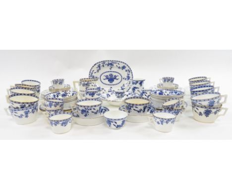 A Minton part dinner service, comprising dinner plates, coffee and tea cups, milk and cream jugs, side plates and other items