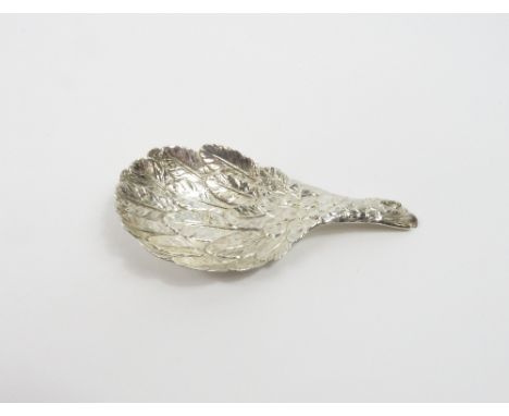 A William IV silver eagle wing caddy spoon by Joseph Willmore, Birmingham 1831, of usual form, 8 cm long, 9.5 g (0.3 troy ozs