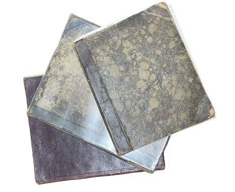 MATHEMATICAL MANUSCRIPT BOOKS Mid 19th Century. A small collection of three mid 19th century mathematical, arithmetic manuscr
