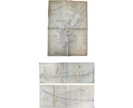 Lincolnshire. Maps. Including a 1967 manuscript map of “A plan of the level of Ancholme, 1767, reproduced in manuscript by L.