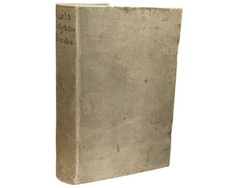 VELLUM CLASP BINDING. 1717. Cura Consuetudinarii Sive Peccati Exterminium, Maximè ad quod Natura Vel Consuetudo magis inclina