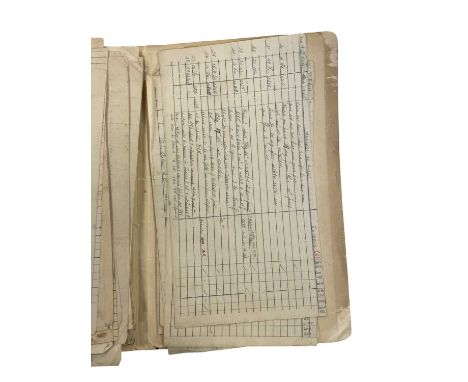 BATTLE OF KOHIMA a historically important WW2 Archive of original Manuscript Military Intelligence documents with pencil inse