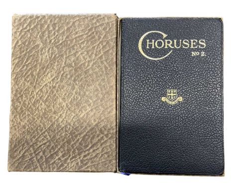CHILDREN’S SPECIAL SERVICE MISSION. C. S. S. M. Choruses No. 2. C1939. Bound in limp black Morocco, titles in gilt to the upp