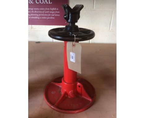 An International Harvester tractor jack 