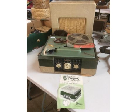 A Windsor Regent two speed portable tape recorder