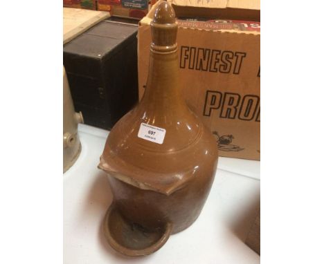 A ceramic poultry drinker, AF