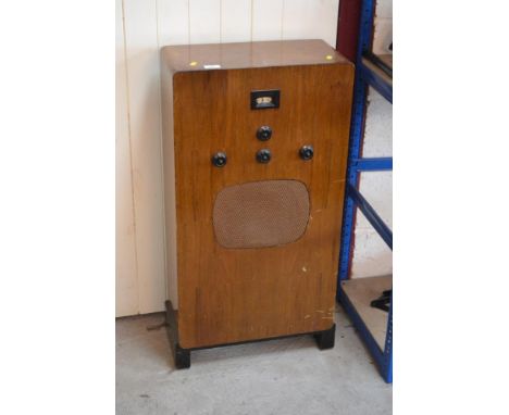 A 1930's Murphy floor standing radio, (vendor reports item is working and sold as a collector's item)