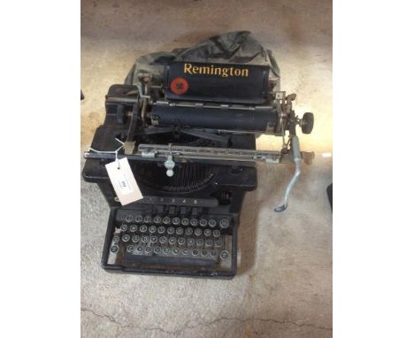 A vintage Remington typewriter