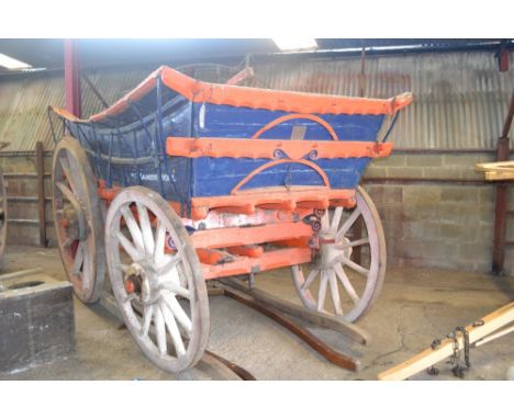 A Norfolk double breasted half lock farmer's road wagon for restoration. Understood to have a 7-10 tonne capacity. Built for 