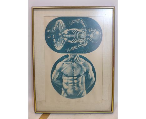 Lowell Nesbitt (American 1933-1993), 'Man and Man Child', lithograph, numbered 11/25 and dated 1964 in pencil, 67 x 45cm 