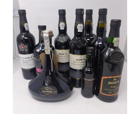 A mixed lot of port, to include 4 bottles of Dow's Master Blend Finest Reserve Port; 1 bottle of Dow's Fine Ruby Port; 1 bott