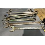 Assorted Bigger Open End Wrenches