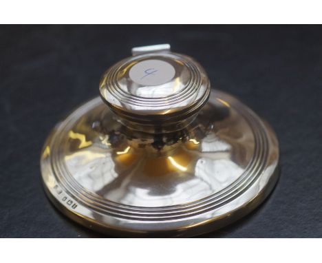 Silver capstan inkwell 