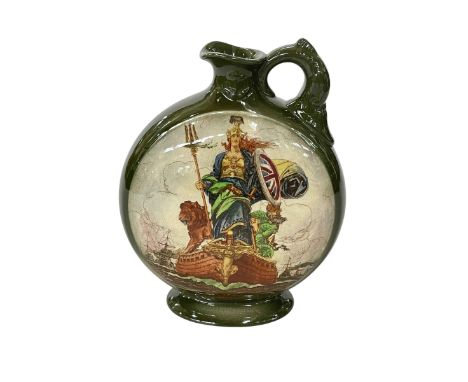 Royal Doulton Dewars Whisky WWI peace flask, 20cm.