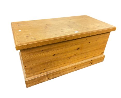 Pine trunk, 46cm by 92cm by 47cm.