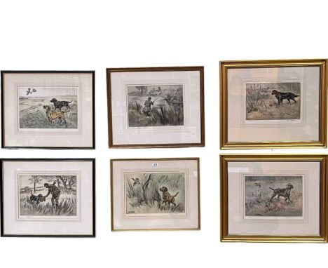 Henry Wilkinson, six framed limited edition prints, all signed and numbered in the margin.