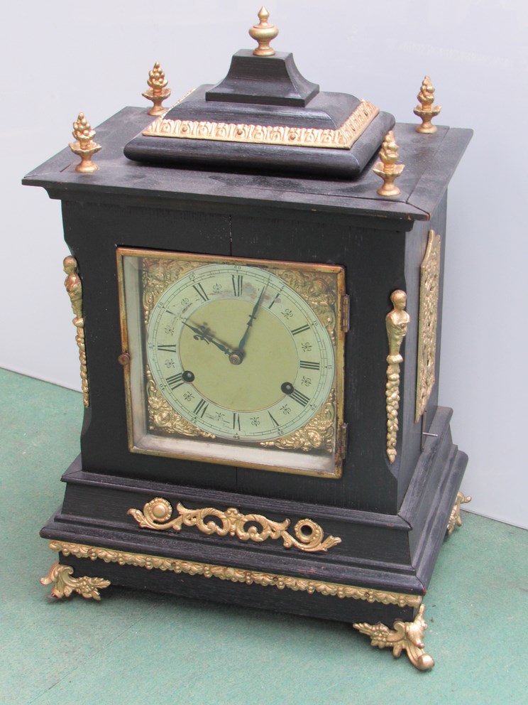 A New Haven Clock Co. USA bracket clock with Wilcock patent chime