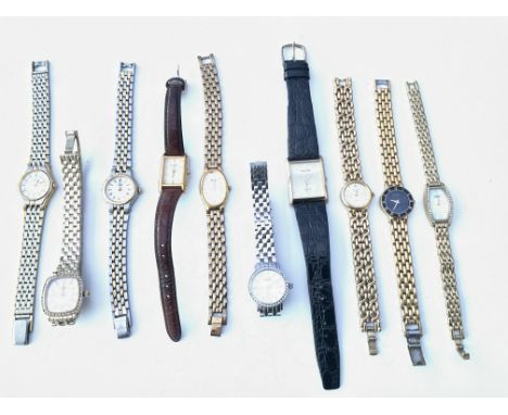 Various ladies watches stainless steel and gold effect  - NO RESERVE