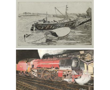 Robert Horne (1923-2010): 'Old Fishing Boat - Walberswick', etching with aquatint signed titled dated '83 and numbered 2/30 i