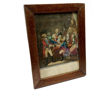 18th century hand coloured etching "British Soldiers Drowning Care" Published 20th. Novr. 1794 by Laurie &amp; Whittle, 53 Fl
