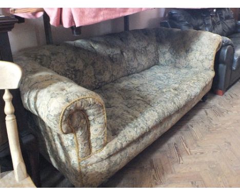 A Victorian button back Chesterfield