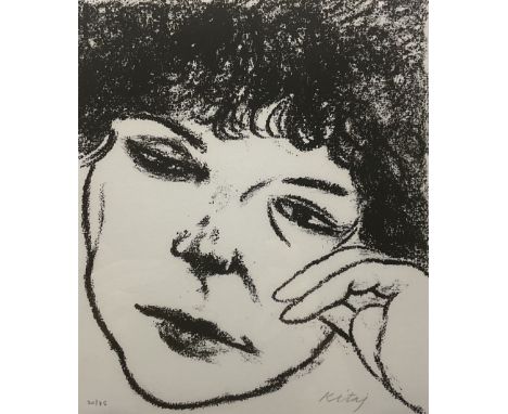 Ronald Brooks Kitaj (American 1932-2007): 'Anne Atik', monochrome lithograph signed and numbered 20/75 in pencil 25cm x 22cmC