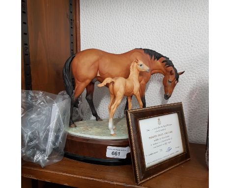 Royal Worcester Prince's Grace and Foal 73/750