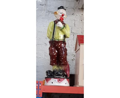 A large Italian Danese ceramic clown figure, height 85cm.