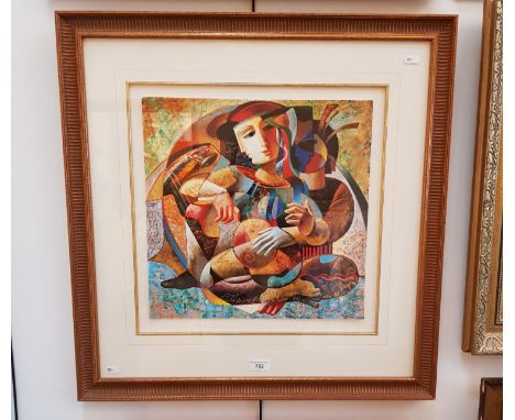 After Oleg Zhivetin, (Russian, b.1964), 'Curiosity', signed limited edition giclee print, 83/195, 40.5cm x 40cm, framed and g