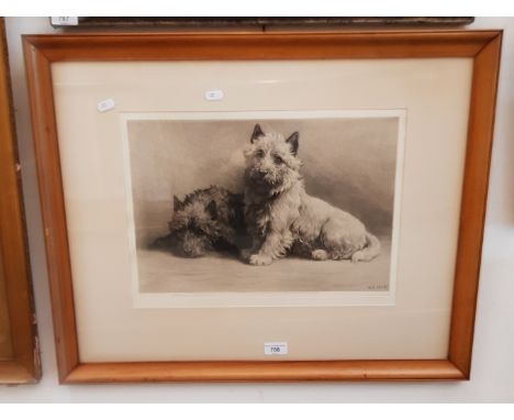 Herbert Dicksee (British, 1862-1942), signed etching, 'Hope', plate mark, 41.5cm x 28.5cm, published 1929 with blind stamp an