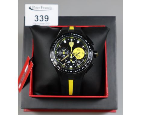 Ferrari Tachymeter Chronograph gents wrist watch in presentation case.(B.P. 21% + VAT) 